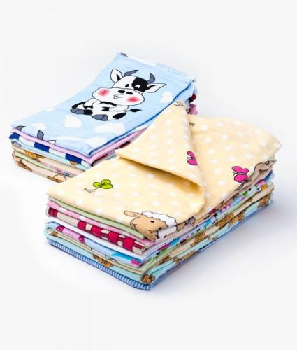 Pieluchy Flanelowe 70x80cm, 3-pak dla DZIEWCZYNKI
